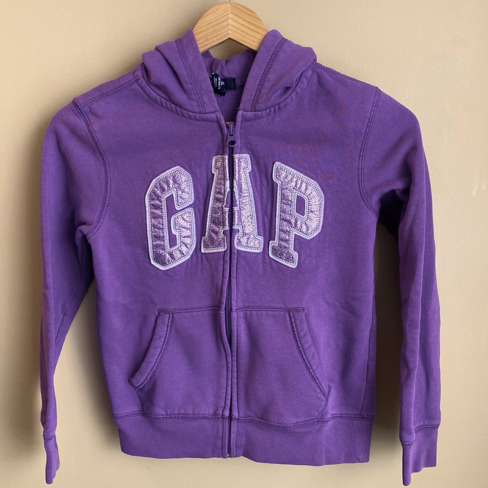 ❣️2/$15❣️EUC Girls Lrg GAP kids zip up hoodie